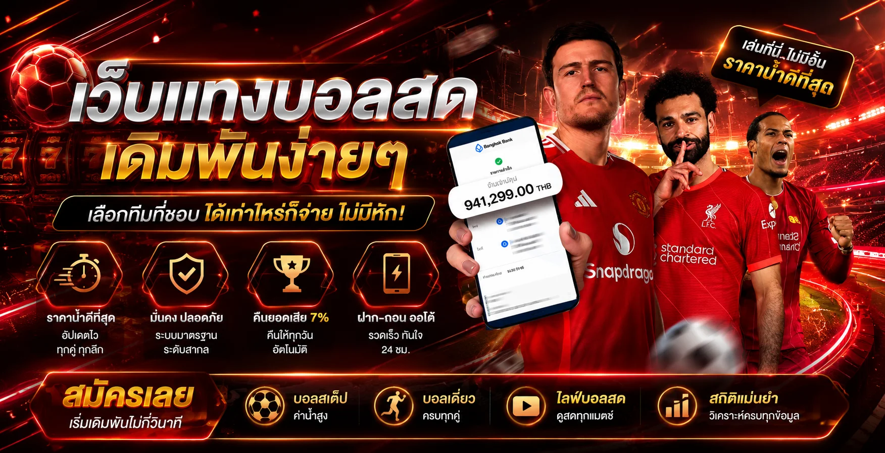หน้าแทงบอลออนไลน์ AMB303 แสดงราคาน้ำและลีกฟุตบอลทั่วโลก